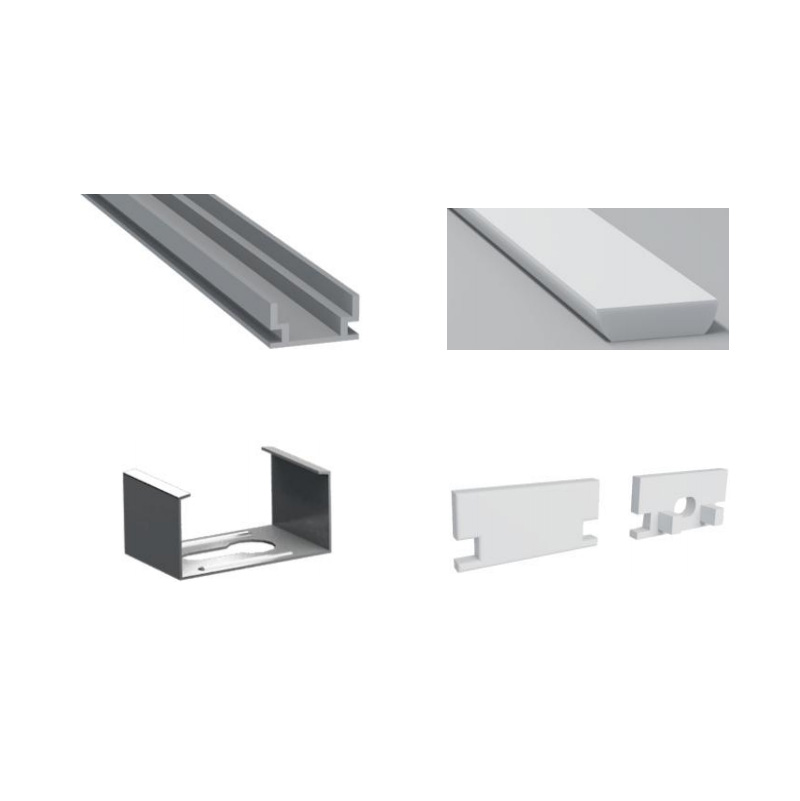 Floor LED Aluminum Profile For 10mm LED Strip Lighting Floor LED Aluminum Profile For 10mm LED Strip Lighting